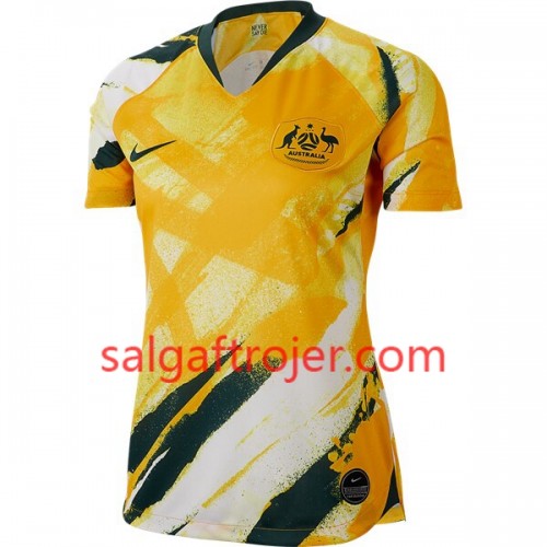 Australien Fodboldtrøjer Hjemmebanesæt Kvindernes VM 2019 Kort ærmer Australien Fodboldtrøjer Hjemmebanesæt Kvindernes VM 2019 Kort ærmer